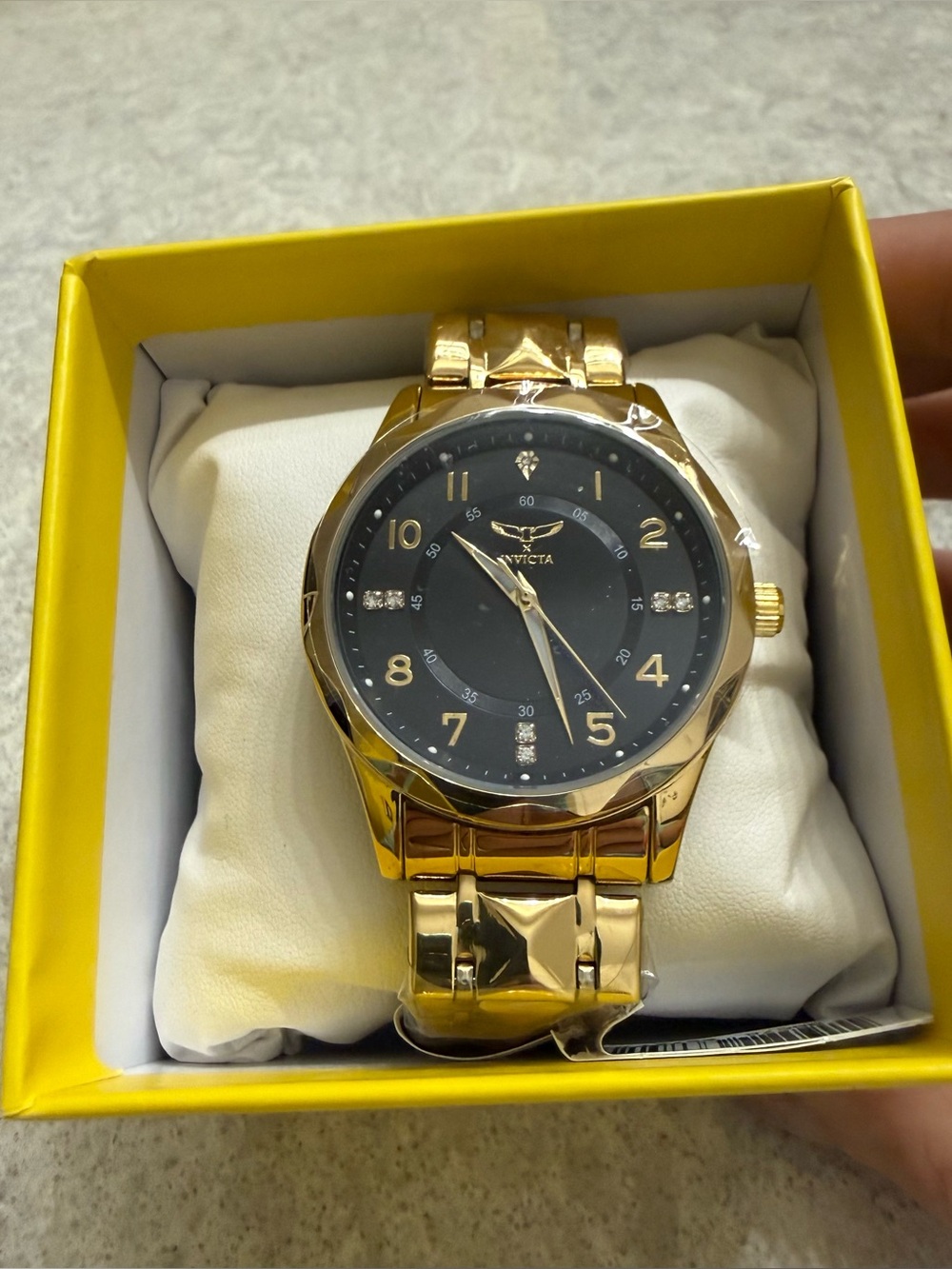Invicta 69020 Men’s Gold Tone Blue Dial 41mm Watch NIB